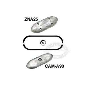  Camp Pacemaker Oblong Bar Zinc Anodes N1 8 5/8 Inch 1 Hole 