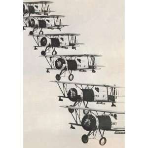 Flying in Formation 12x18 Giclee on canvas 