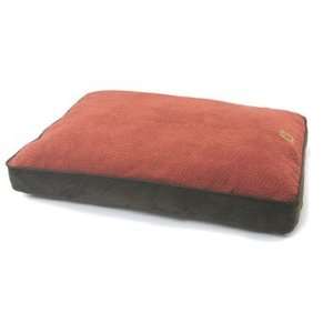  Snoozzy Bump Chenille Pillow Dog Bed LG Rust