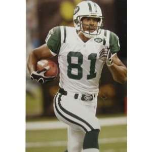 NY Jets #81 Green Jersey Running with Ball Poster (Unframed)   Sports 