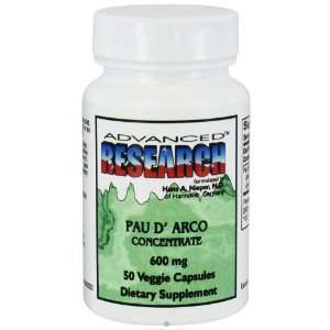  Advanced Research   Pau dArco Concentrate 600 mg.   50 