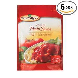 Mrs. Wages Pasta Sauce, 5 Oz Pouch (Pack Grocery & Gourmet Food