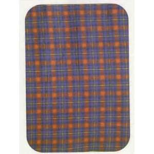  Plaid Checkered Red and Blue Polyester Fleece Throw 