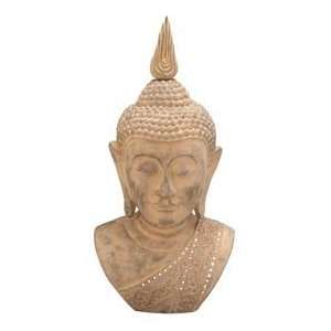  48 Buddha Meditating Peace Bust Statue Sculpture