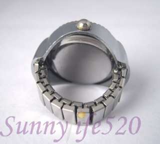 Fashion Stainless Steel Men women Finger Ring Watch New  