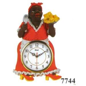    African American Lady Chef Wall Clock DK 7744