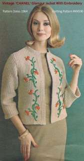 VTG CHANEL Jacket (1964) Knitting Pattern #KN590  