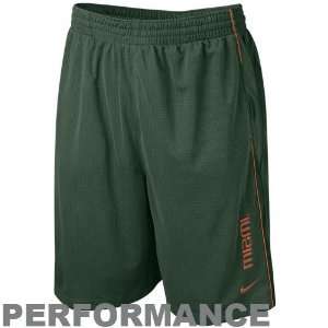 Nike Miami Hurricanes Green Million Dollar Performance Mesh Shorts 
