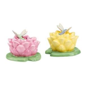 Lenox Butterfly Meadow Figural Dragonfly Salt and Pepper Set  