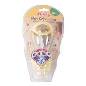  Nuby Standard Contour Non Drip Bottle   7oz   Aqua Baby