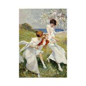  Rene Lelong   A Spring Day By The Seashore Giclee