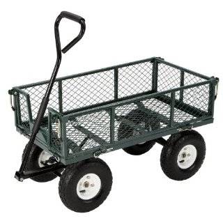   Towing Nursery Wagon Garden Cart With Lawn Tires Patio, Lawn & Garden