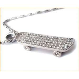  DC Skateboard Bling Pendant 