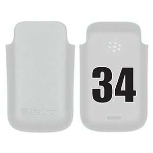  Number 34 on BlackBerry Leather Pocket Case  Players 