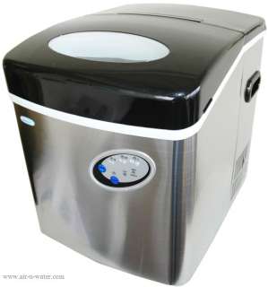 AI 200SS NewAir Stainless Steel Portable Ice Maker With Soft Touch 