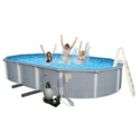   18 ft x 33 ft Oval 54 Deep 8 in Top Rail Swimming Pool Package