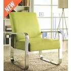 Coaster Retro style accent chair with light green microfiber 