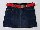 Eckored Girl Skirt & Belt Ecko Red 14 Large L Wa 28 NWT