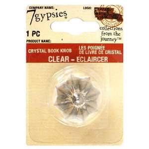  7gypsies 12404 Crystal Book Knob Clear Arts, Crafts 