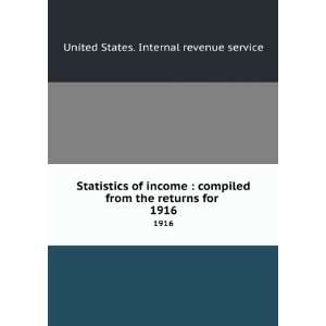  Statistics of income  compiled from the returns for 