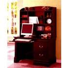 Coaster Computer Desk with Hutch Louis Philippe Style in Cherry Finish