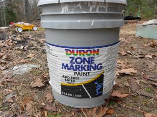 Duron Zone Marking Paint White Latex 2.5 Gallons  