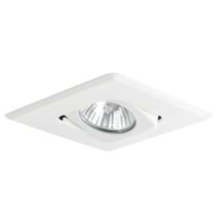   Die Cast Square Directional Recessed Lighting Kit, White 