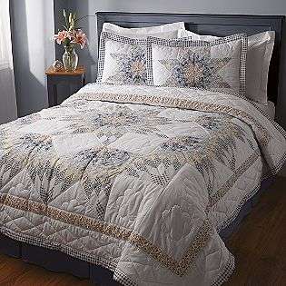 Navy Star Quilt Set  Bed & Bath Decorative Bedding Coverlets & Quilts 