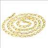Mens 24K Yellow Gold Filled Twist Chain Necklace 32  