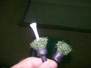 Package of 2 tee plugs for the Optishot Virtual Golf Simulator  