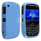   TPU Rubber Skin Case for BlackBerry Curve 8520 / 9300, Blue Jelly