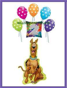 SCOOBY DOO JUMBO BALLOONS POLKA Dot set 2nd 3rd 4th 1st birthday party 