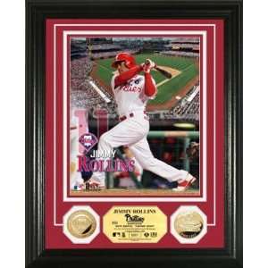 Philadelphia Phillies Jimmy Rollins Gold Coin Photo Mint by Highland 