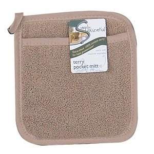  Kay Dee Terry Pocket Pot Holder   Taupe