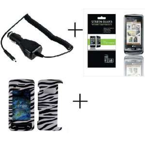 LG VX11000 White+Black Zebra Premium Designer Hard Protector Case 