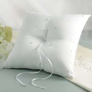  Baby Keepsake Starlight Ring Pillow   White Baby