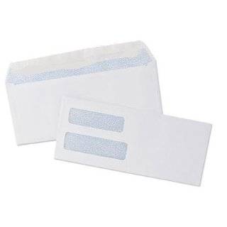  #10 Double Window Envelope   Security Lined   24# White (4 