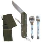 Outdoor Olive Drab Emergency Survival European 4 In 1 Chow Set Kitchen 