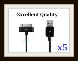   BLACK USB DATA SYNC CHARGER CABLE CORD FOR IPOD IPHONE 3G 4G 4S  
