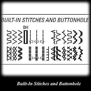   Sewing Machine   74 Stitch Functions, Built In 1 Step Buttonhole