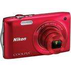 NIKON Coolpix S9300 GPS Digital Camera (Red)