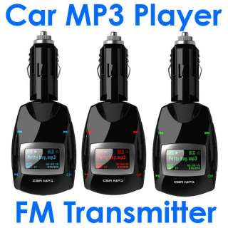 Car Kit FM Transmitter Modulator Handsfree Wireless  Player USB SD 