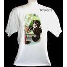 CCLAIR Ladies Black White Cat In Window Box Flowers T Shirt 3X XXXL