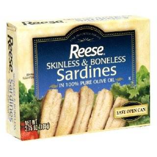 Reese Skinless and Boneless Sardines in 100% Olive Oil, 4.375 Ounce 