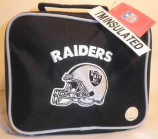 OAKLAND RAIDERS INSULATED LUNCH BAG COOLER BOX NYLON  