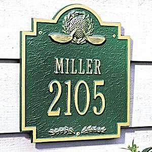  Expressions Pers Golf Address Plaque