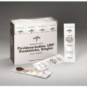  Medline Singles Povidone Iodine Swabstick (Box of 50 