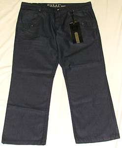 FUSAI Jeans by Focus USA New Mens Indigo Blue Size 40 X 32  