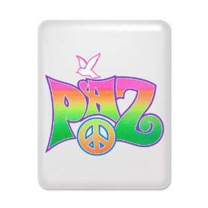  iPad Case White Paz Spanish Peace with Dove and Peace 