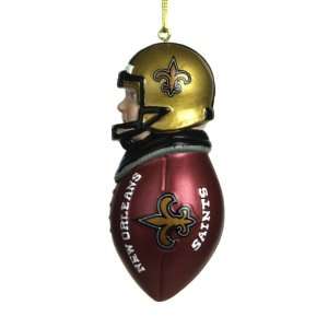 Pack of 8 New Orleans Saints Caucasian Tackler Christmas 